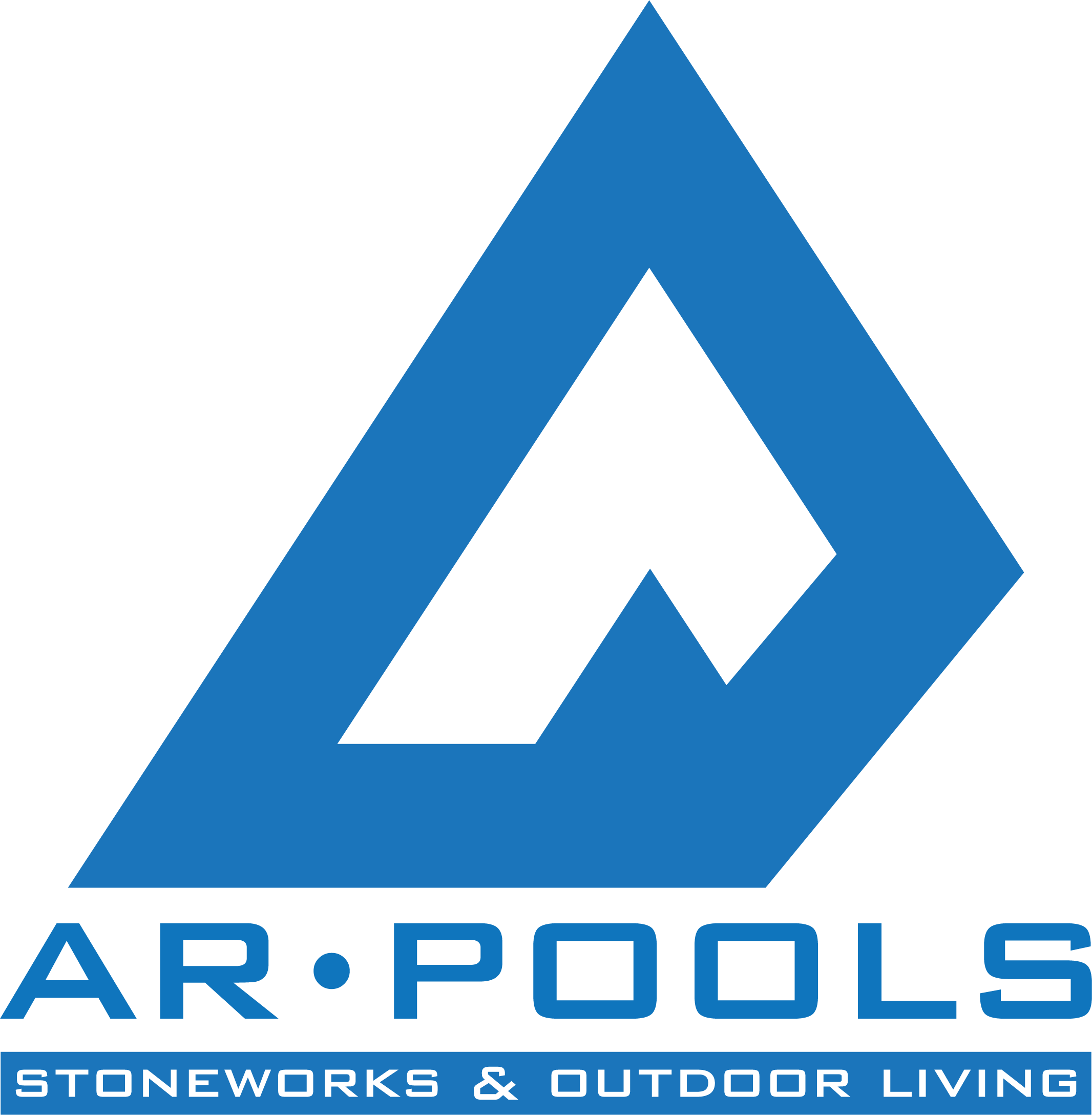 AR Pools, Stoneworks and Outdoor Living logo.